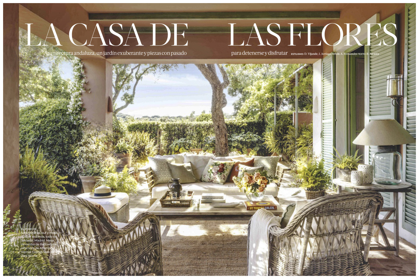 Photo production in Cadiz for El Mueble Magazine
